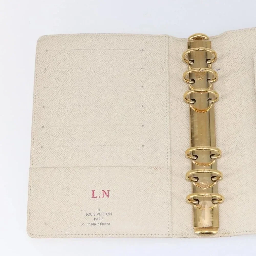 LOUIS VUITTON Damier Azur Agenda MM Day Planner Cover